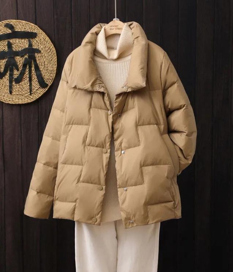 アウター デート ジャケット 上着 ミモレ丈 長袖 モコモコ ふわふわ ダウン 可愛い きれいめ 上品 おしゃれ かっこいい 可愛い ラブリー キュート ガーリー クール モード系 セクシー