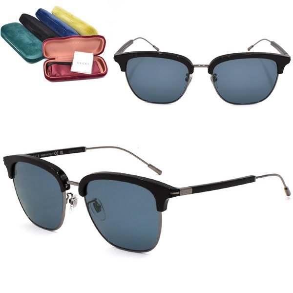 サングラス GG1275SA-003 アジアンフィット メンズ レディース ユニセックス ブラック ブルー