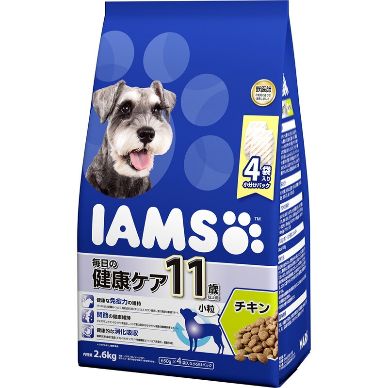（まとめ買い）マース アイムス 11歳以上用 毎日の健康ケア チキン 小粒 2.6kg 犬用フード [x3]