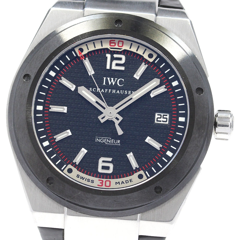 ベルト訳あり IWC SCHAFFHAUSEN IW323401 インヂュニア デイト 自動巻き メンズ _831970【中古】