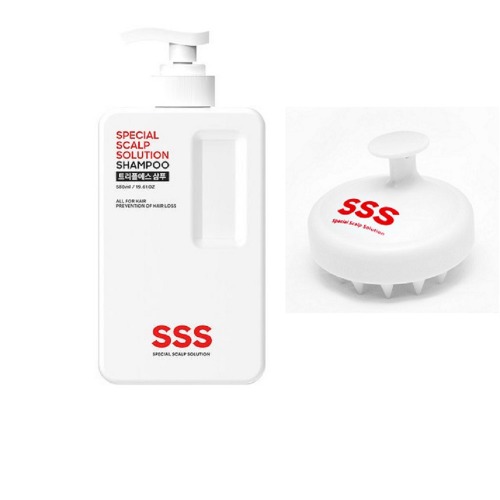 脂性脂漏性弱酸性脱毛緩和シャンプー580ml+頭皮シャンプーマッサージブラシ櫛 1個