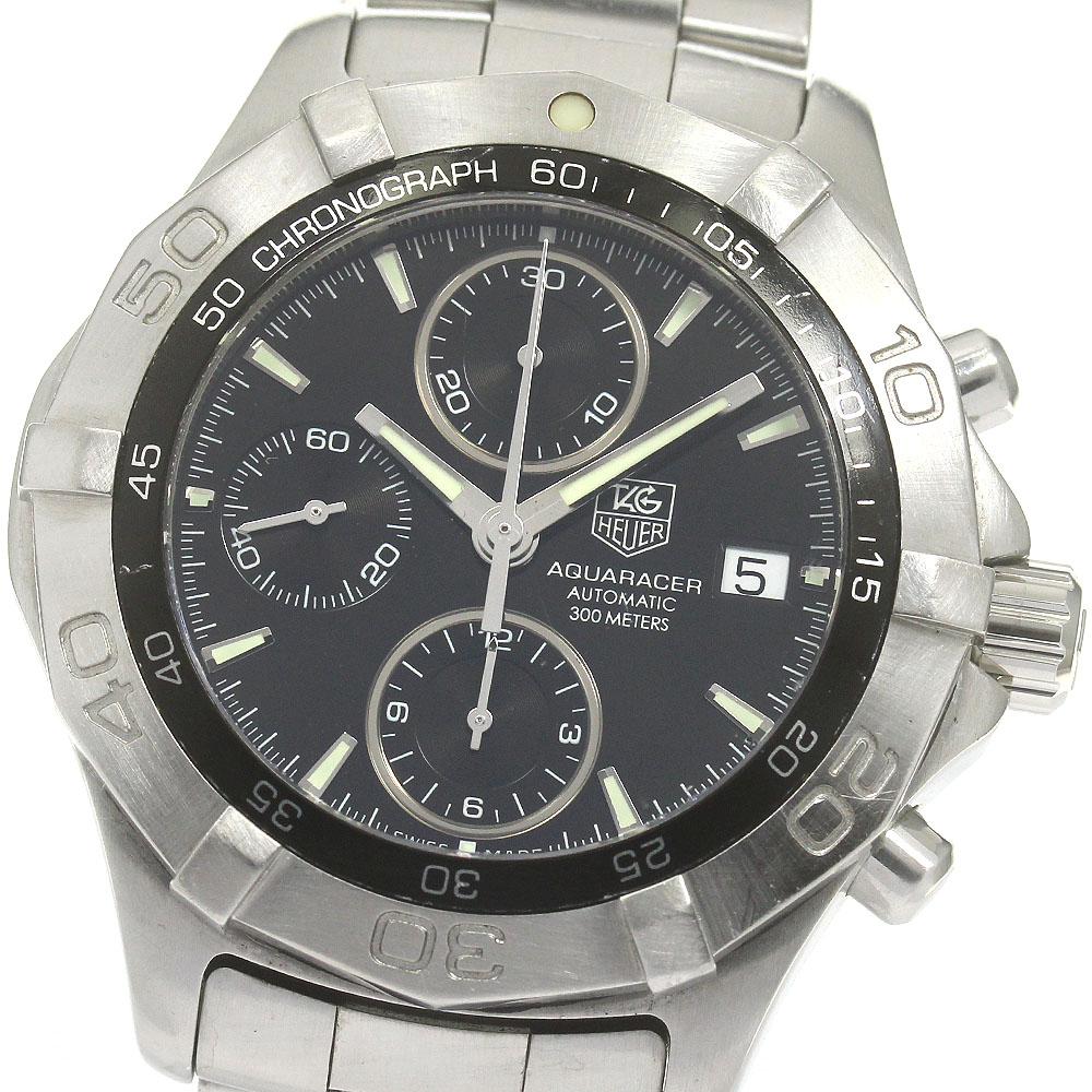 タグホイヤー TAG HEUER CAF2110 アクアレーサー クロノグラフ 自動巻き メンズ 保証書付き_846894【中古】