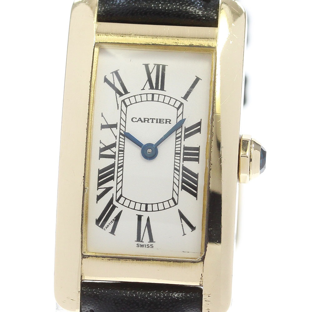 カルティエ CARTIER W2601556 タンクアメリカン SM K18YG クォーツ レディース _865206【中古】 248,490円