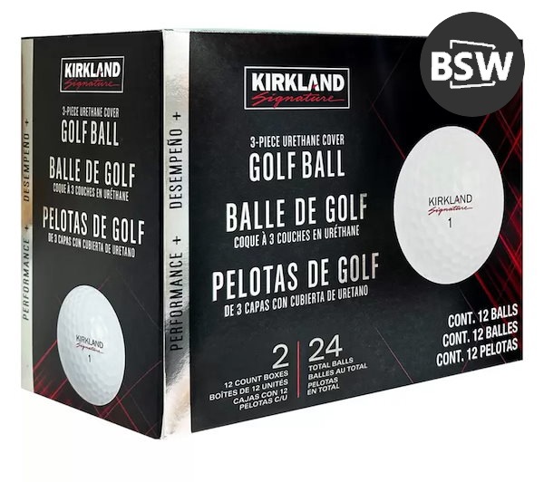 BSW カークラントシグネチャー パフォーマンスプラス 3ピースゴルフボール 24個入り