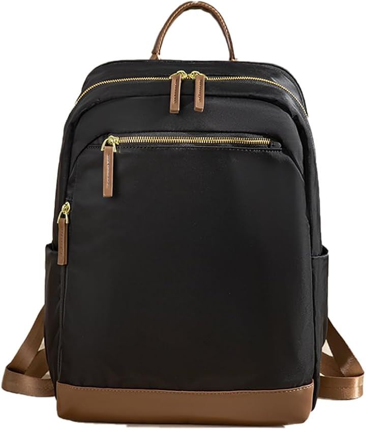 PCリュック レディース パソコンリュック ビジネスリュック PC収納 キャリーオン機能 独立PCポケット 背面ポケット 撥水・耐傷 16インチPC対応(ブラック, M) 5,314円