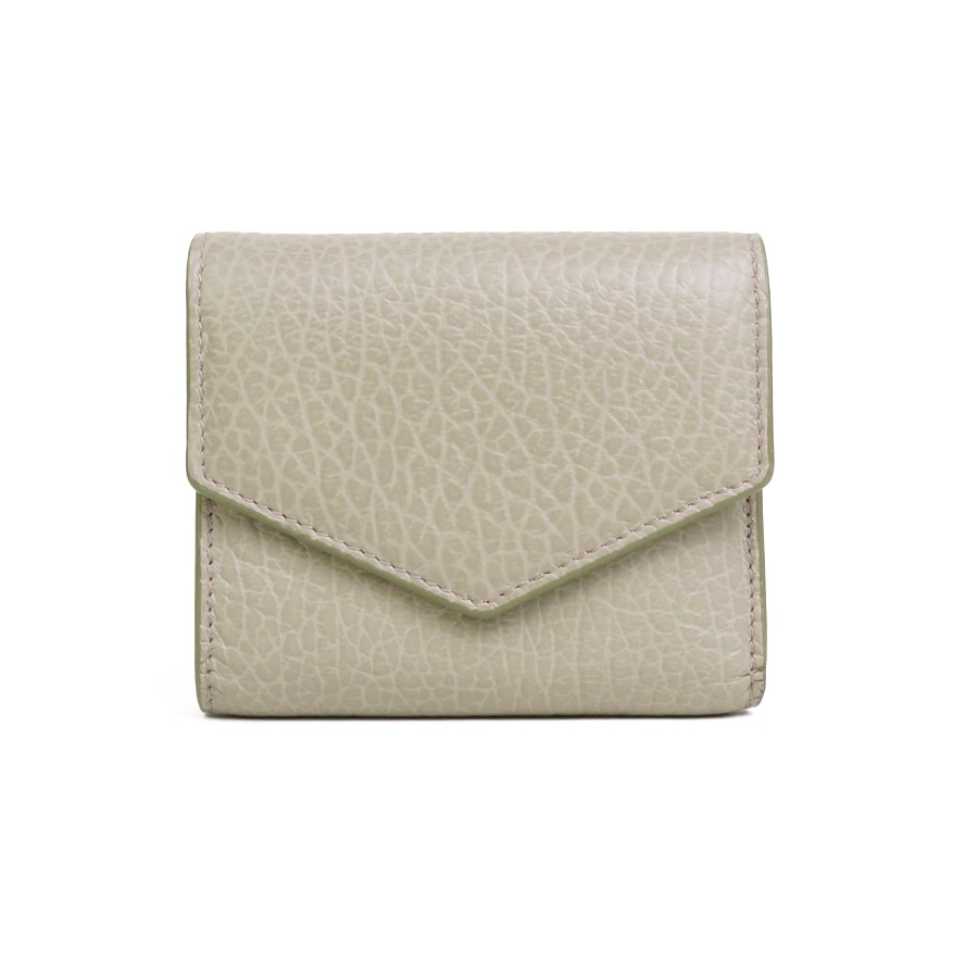 メゾンマルジェラ Maison Margiela 三つ折り財布 レザー ピンクグレー ユニセックス h30064a