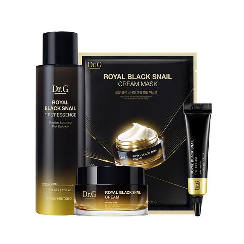 ロイヤル ブラック スネイル スペシャル セット (エッセンス165ml+クリーム50ml+アイクリーム10ml+マスクパック1ea)