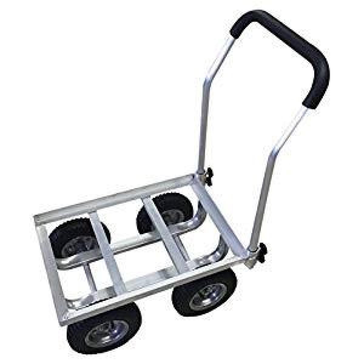 シンセイ アルミハウスカー 8インチエアタイヤ TC4520AL 園芸台車 収穫台車