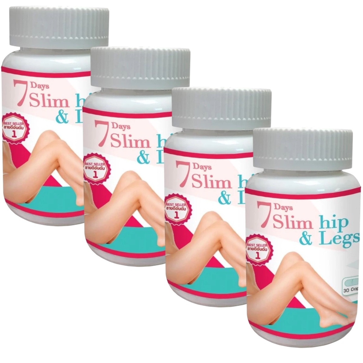 セブンデイズダイエットサプリ　7 Days Slim hip & Legs 30 Tablets x 4 Bottles 6,216円