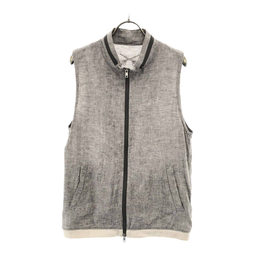 ジップ ベスト グレー系 メンズ