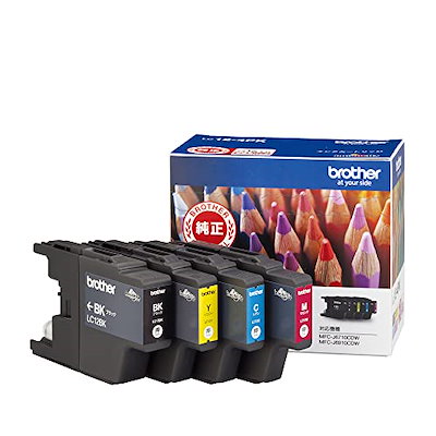 他サイト： 【ブラザー純正】インクカートリッジ4色パック(エコパッケージ) LC12-4PK-E 対応型番:MFC-J6710CDWMFC-J710DDCP-J940NDCP-J540N 他の商品画像