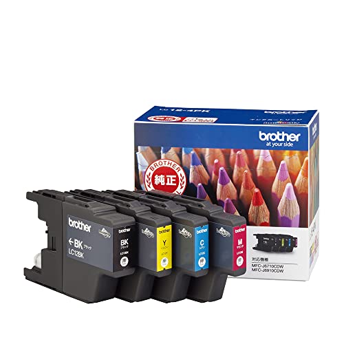 【ブラザー純正】インクカートリッジ4色パック(エコパッケージ) LC12-4PK-E 対応型番:MFC-J6710CDWMFC-J710DDCP-J940NDCP-J540N 他