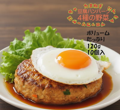 【1,199円！】おためし価格 豆腐ハンバーグ 120gｘ10個セット