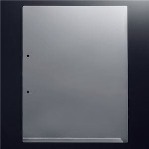 （まとめ） G-Aim 2穴ホルダー マチなし A4タテ クリア YG-200 1パック（10枚） 15セット