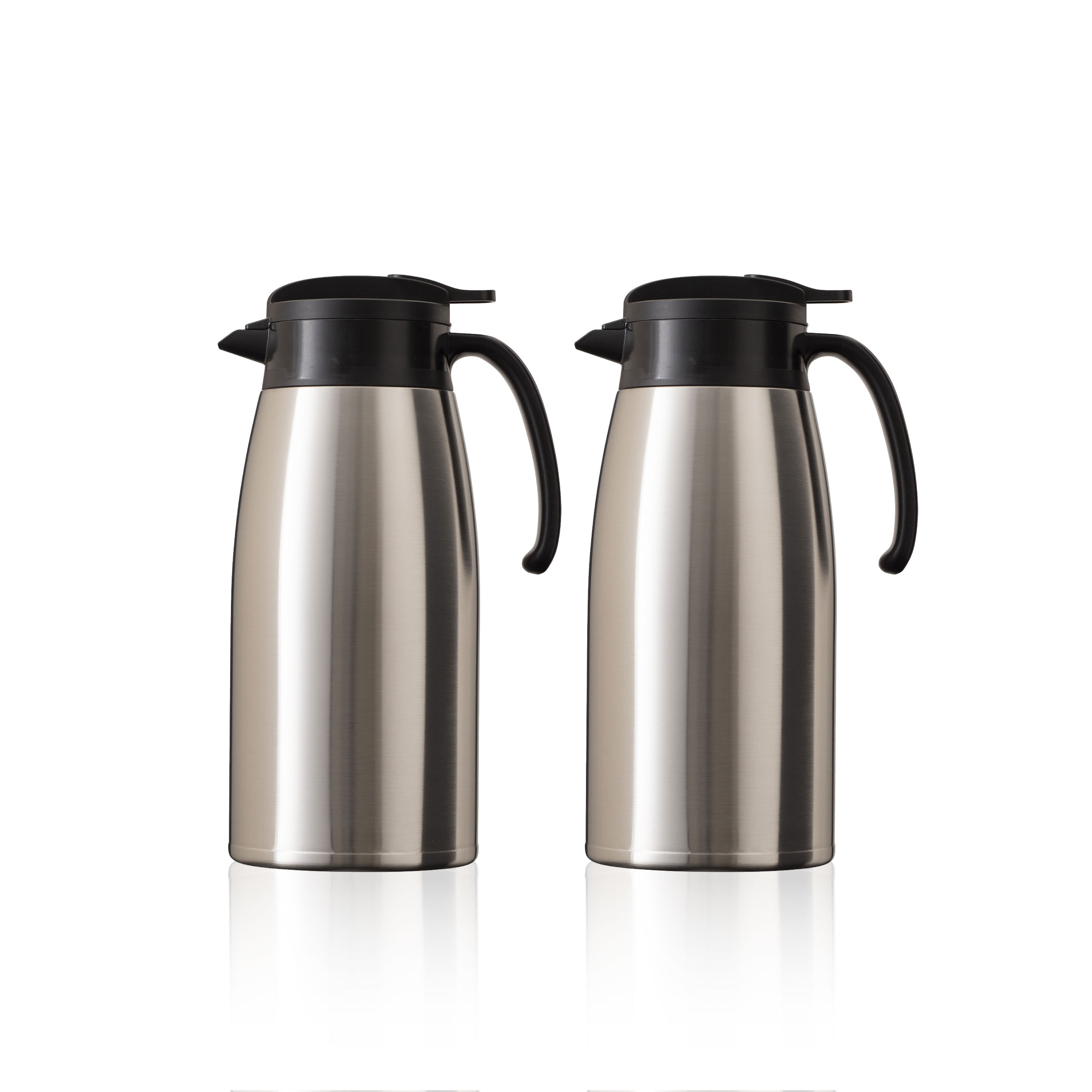 2個セット 卓上ポット 2.5リットル 2.5L 保温 保冷 真空断熱 ステンレス 超軽量 コンパクト スリム 保冷ポット 保温ポット 魔法瓶 シルバー バリウス AVTP-2500SV2P 4,212円