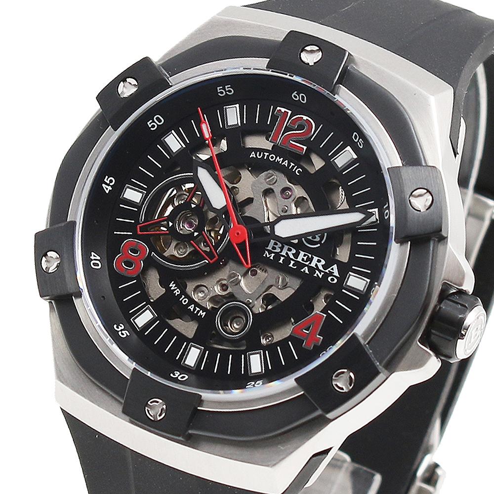 ブレラ ミラノ BRERA MILANO 腕時計 SUPERSPORTIVO EVO スーパースポルティーボ エヴォ BMSSAS4501 メンズ 自動巻き ブラック レッド