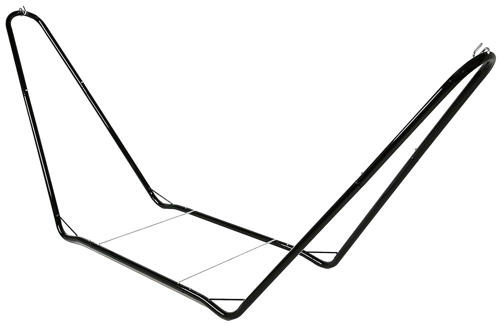 【即発送】キャプテンスタッグ ハンモック スチールポールハンモック用スタンドIII ブラック UD-2015北海道沖縄発送不可