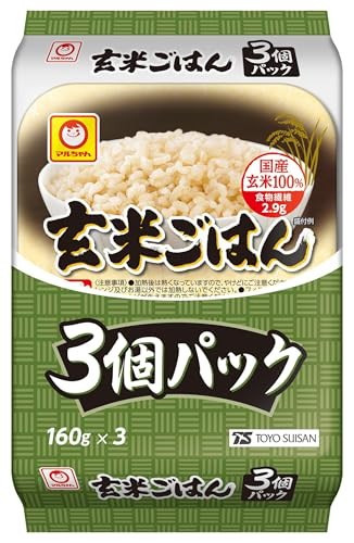 他サイト： マルちゃん 玄米ごはん3食パック 480g×8個 ( 計24個 / 国産 ) 玄米パック ( 山形県産 玄米100% ) レンジで簡単調理 ( パックごはん / レトルト ) まとめ買い 東洋水産の商品画像