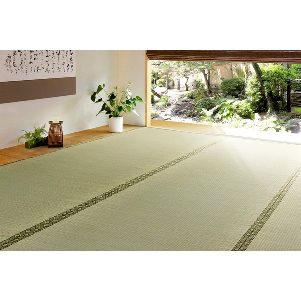 158008645 い草カーペット 備前(びぜん) 本間4.5畳 286×286 メーカー直送