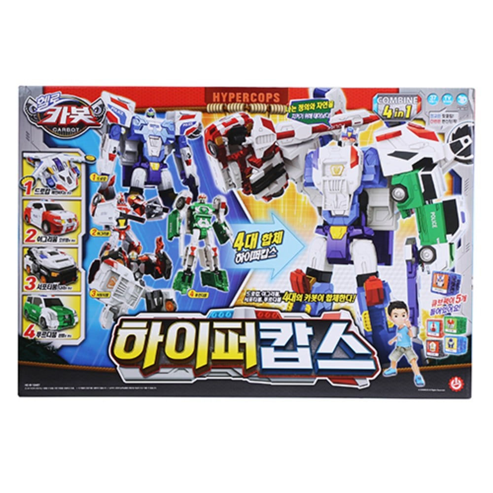 ハローカーボットハイパーキャップスロボット玩具ミックスカラー 韓国変身ロボット玩具