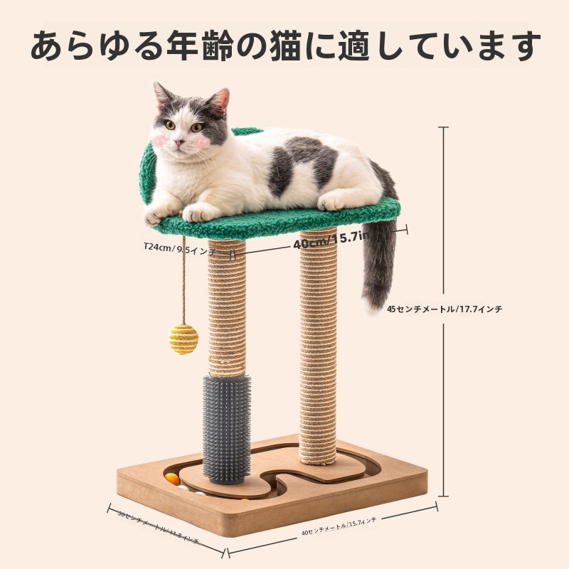 キャットタワー猫よじ登りフレーム猫おもちゃ 簡単組立 安全 運動不足解消 省スペースペット用品