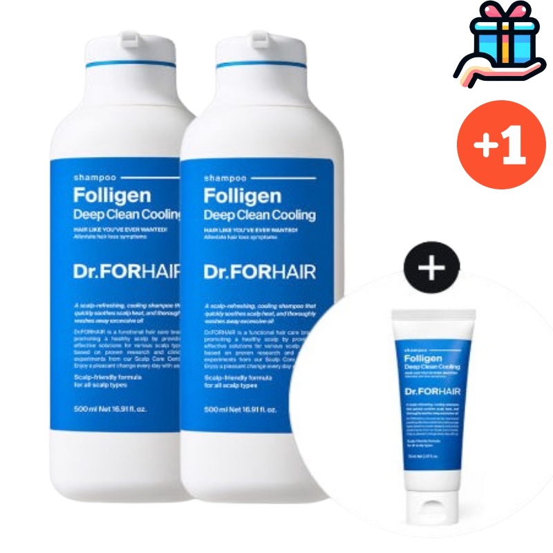 [頭皮ケアシャンプーセット]ドクターフォーヘア ポリジェン ディープクリーン クーリングシャンプー500ml+500ml 追加贈呈 70ml 企画セット 全1070ml 大容量 頭皮ケア 脱毛 皮脂 5,187円