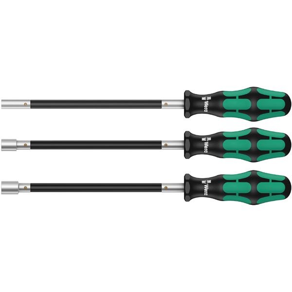 WERA ヴェラ 3本組 Kraftformハンドル フレキシブル六角ドライバーセット 先端サイズ6/7/8mm 135311 工具 ツール DIY