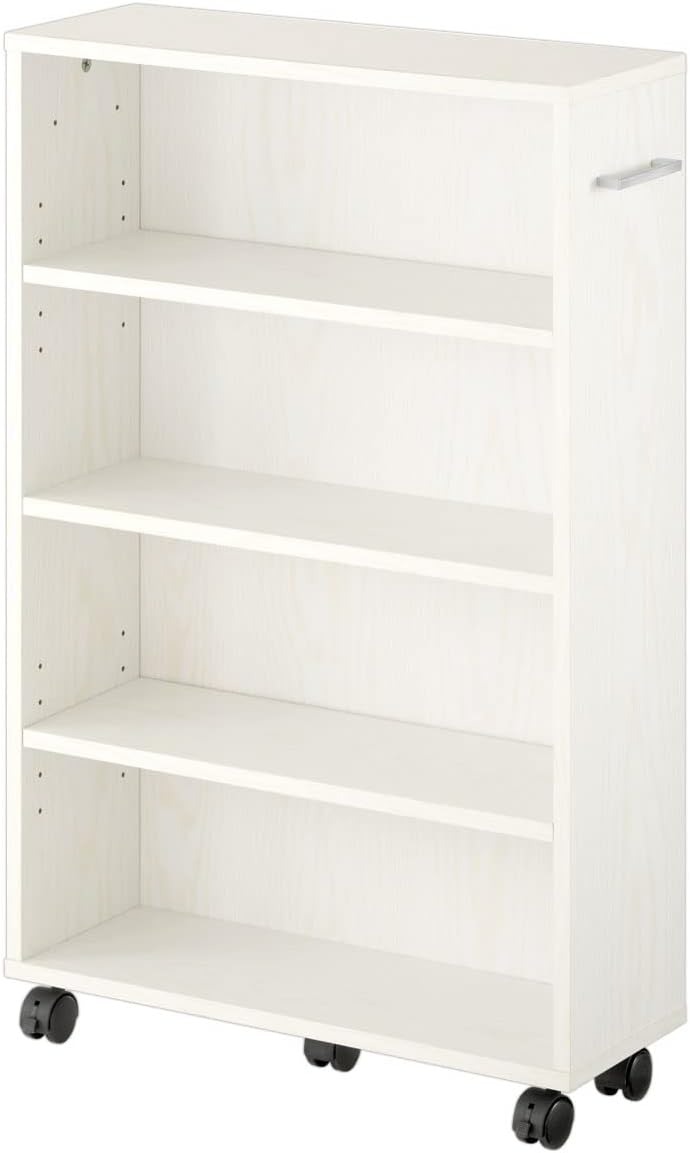 収納カート 本棚 キャスター付き 取っ手付き 隙間収納 押し入れ収納 ワゴン 幅20cm