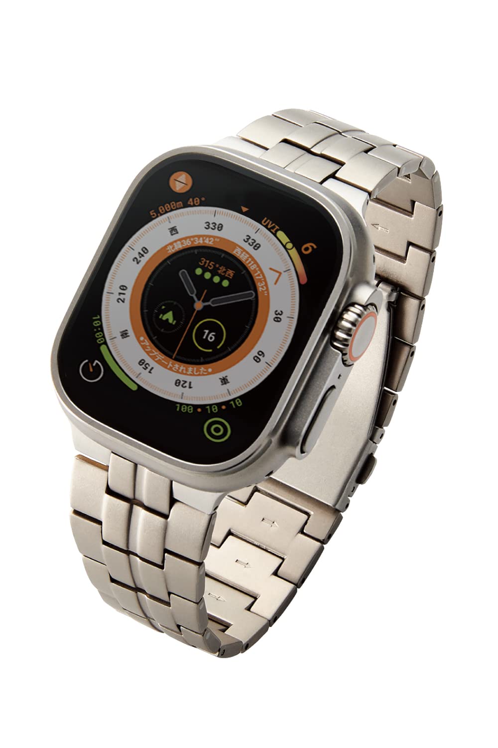 【全国送料無料】 [エレコム] アップルウォッチ Watch バンド 【49mm 45mm 44mm 42mm / Ultra SE2 SE 8 7 6 5 4 3 2 1 対応】 チタン ステンレス