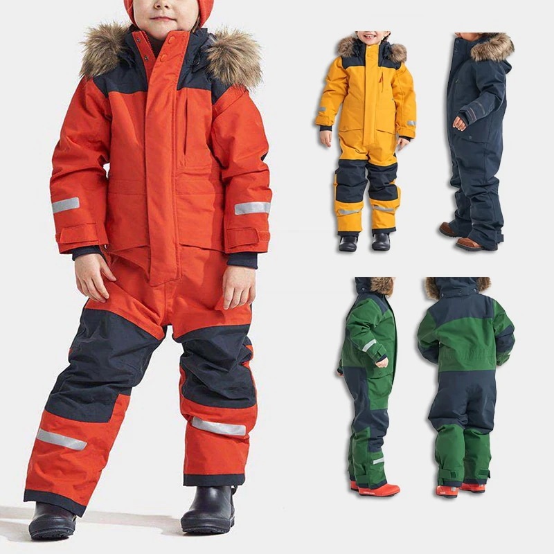 スノーボードウェア スノボウェア つなぎ オールインワン スキーウェア 子供用 キッズ スノーボード ウェア 韓国風 上下セット