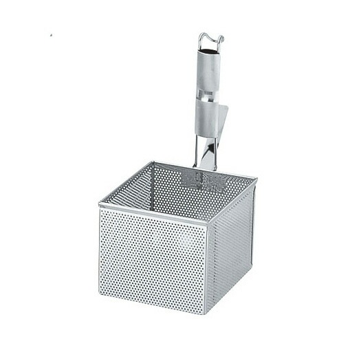 三宝産業 UK18-8パンチング パイプ柄角型うどん揚げ