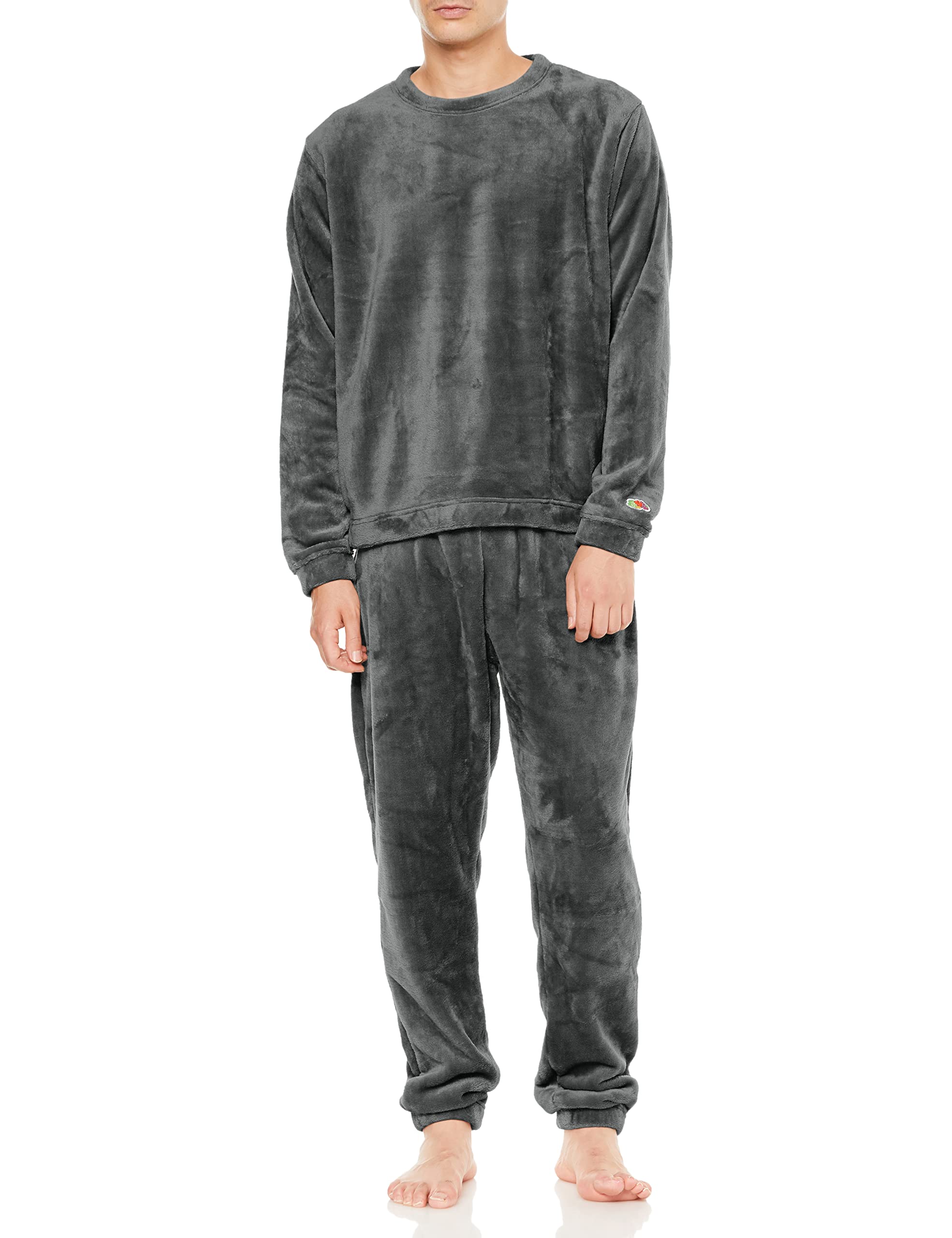 [フルーツオブザルーム] パジャマセット パジャマ ボアルームウェアセット 上下セット グレー M