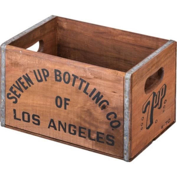 ヴィンテージ感のあるウッドボックス M 北欧 ナチュラル 収納家具 収納ボックス リビング ガレージ