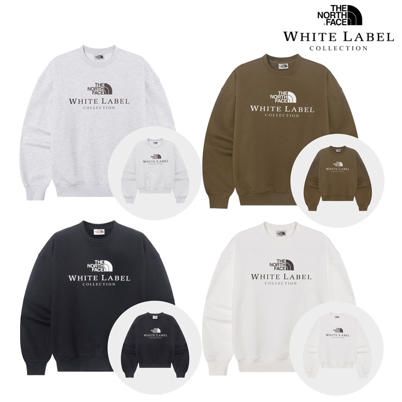 NM5MR51 SIGNATURE SWEATSHIRTS 韓国限定ライン クルーネック 綿混 やわらか ゆったり ロゴプリント デイリー ユニセックス 秋冬 通学 通勤 休日 学校 カジュアル用 黒