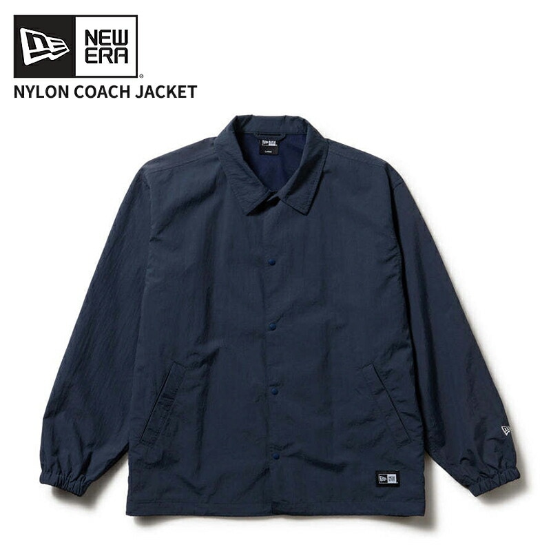 ニューエラ メンズ ナイロンジャケット NEW ERA ナイロン コーチジャケット ネイビー アウター ジャンパー 薄手 14682673