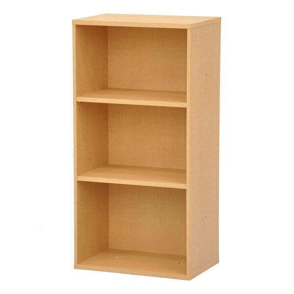 本棚 3段 組み合わせラック プレージ 高さ90cm 幅45cm 組合せラック 収納 オープンラック シェルフ リビング収納 収納棚 カラボ カラーボックス 絵本収納 コミック収納 木目