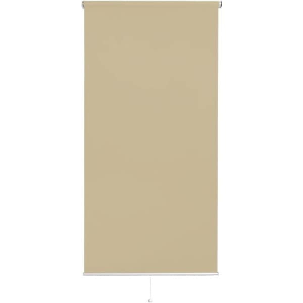 ホームテイスト SH-16-S90 壁空け不要!つっぱりロールスクリーン 幅90cm(遮光タイプ) BE ベージュ メーカー直送