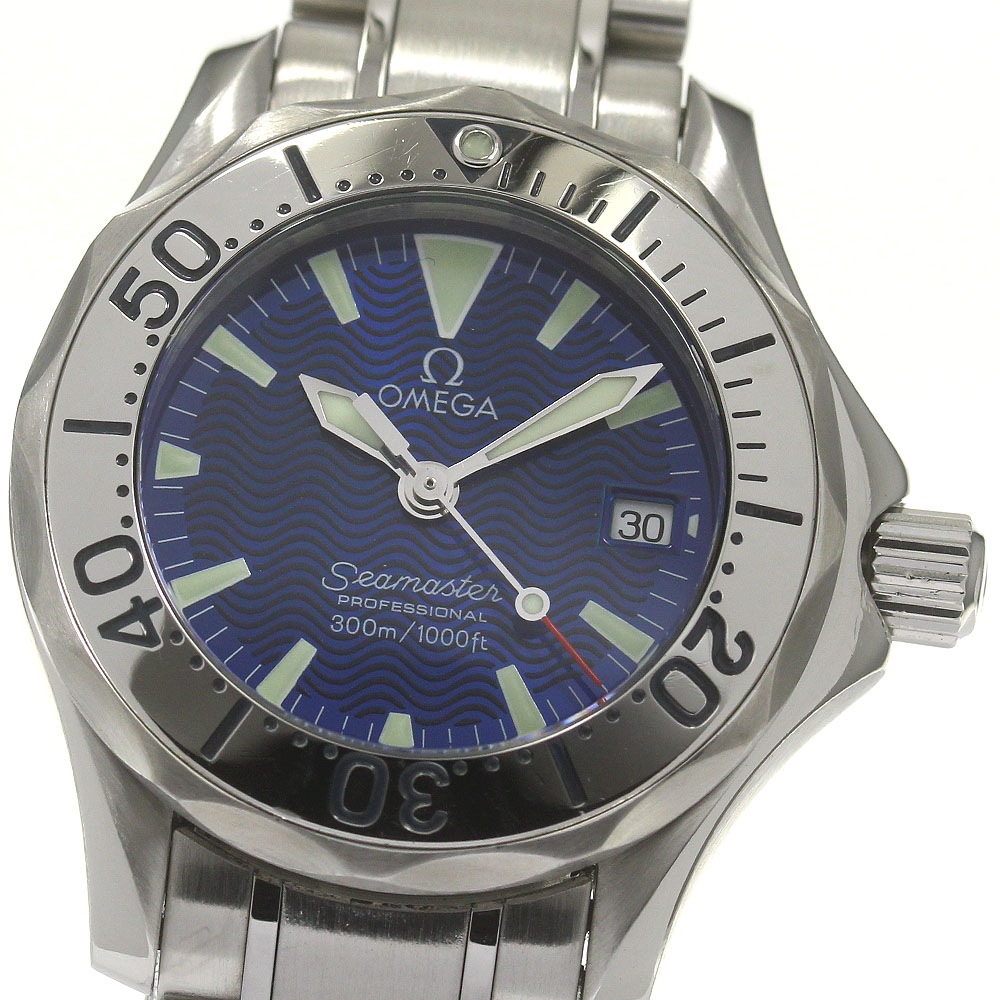 オメガ OMEGA 2283.80 シーマスター300ｍ デイト クォーツ レディース 良品 _837699【中古】