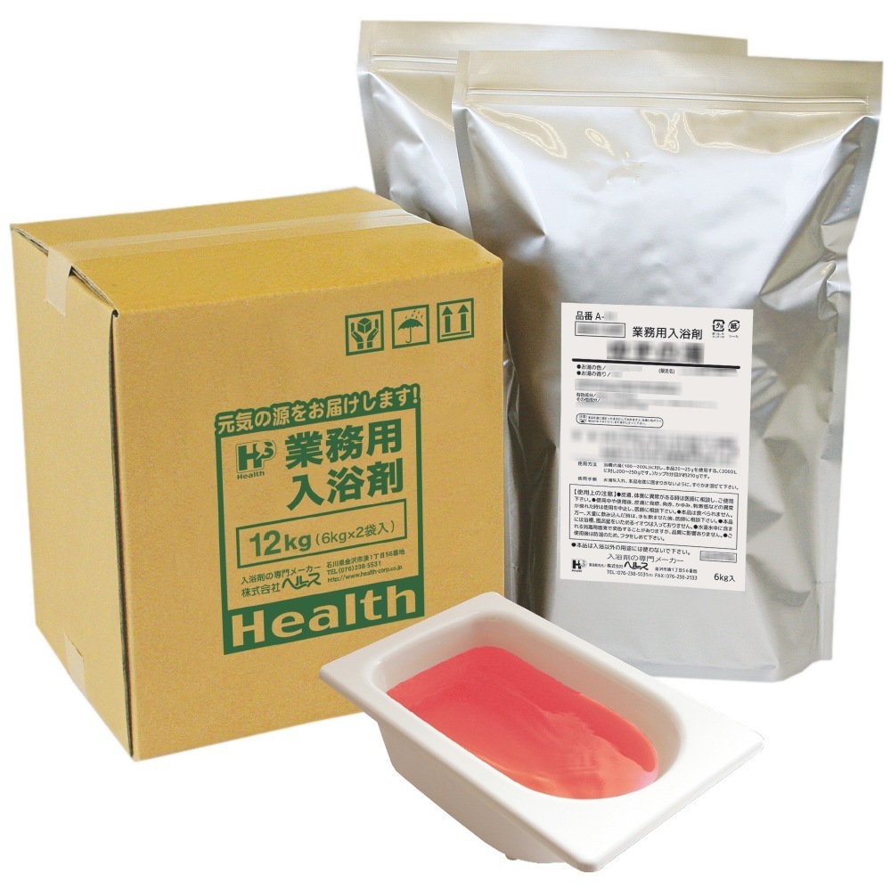 業務用入浴剤　A-161　四季の彩り　椿の香湯（秋冬）　12kg（6kg×2袋）【メーカー直送または取り寄せ】