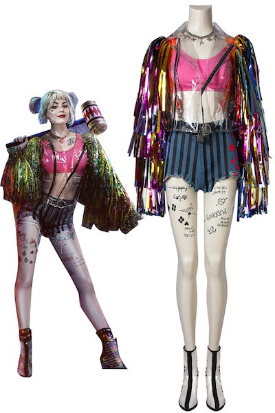 ハーレークインコスチューム（2人セット） ハーレークイーン コスプレセット 2着 S L】 Qoo10 | ハーレイクイン