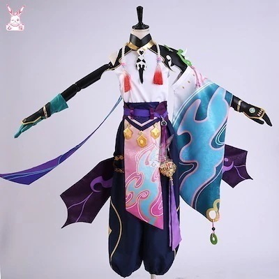ハロウィン コスチューム 衣装 コスプレ ショウ 魈 Genshin げんしん コスプレ 原神 スーツ ハロウィン 2024年新作入荷コスプレ
