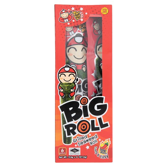 その他 Tao Kae Noi Big Roll Spicy Flavour Grilled Seaweed Roll 6 Packs x 3.6g (21.6g)