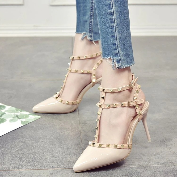 【超お得1つ買うと10個もらえる】メガ割ハイヒールサンダル スタイルアップ！ヒールパンプス サンダル レディース 女性ファインヒールシングルシューズ夏尖ったサンダル