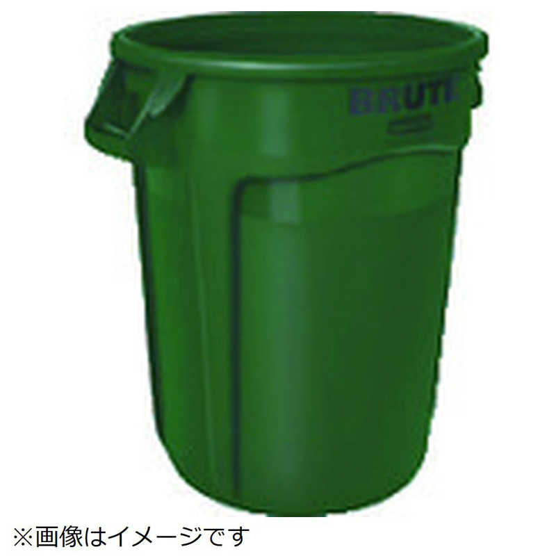 ニューウェルラバーメイド社　ラバーメイド ラウンドブルートコンテナ ダークグリーン　177974106