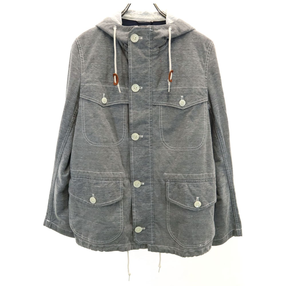 コムデギャルソンオム AD2011 日本製 HI-J047 長袖 ジャケット XS グレー COMME des GARCONS HOMME フード メンズ