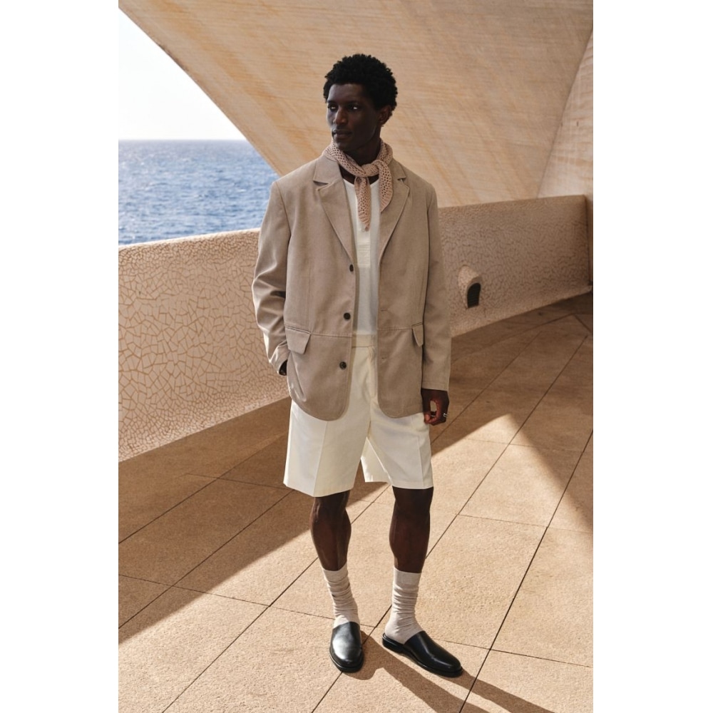 H&M レギュラーフィット テクスチャージャケット ベージュ 14,032円