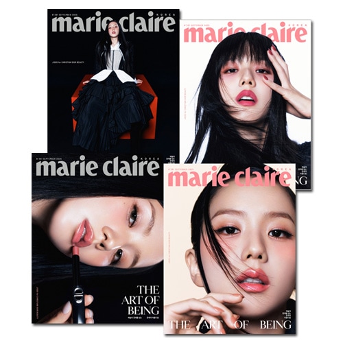 [4種セット] 韓国女性雑誌 marie claire (マリ・クレール) 2025年 9月号 (BLACKPINKのジス表紙4種セット)