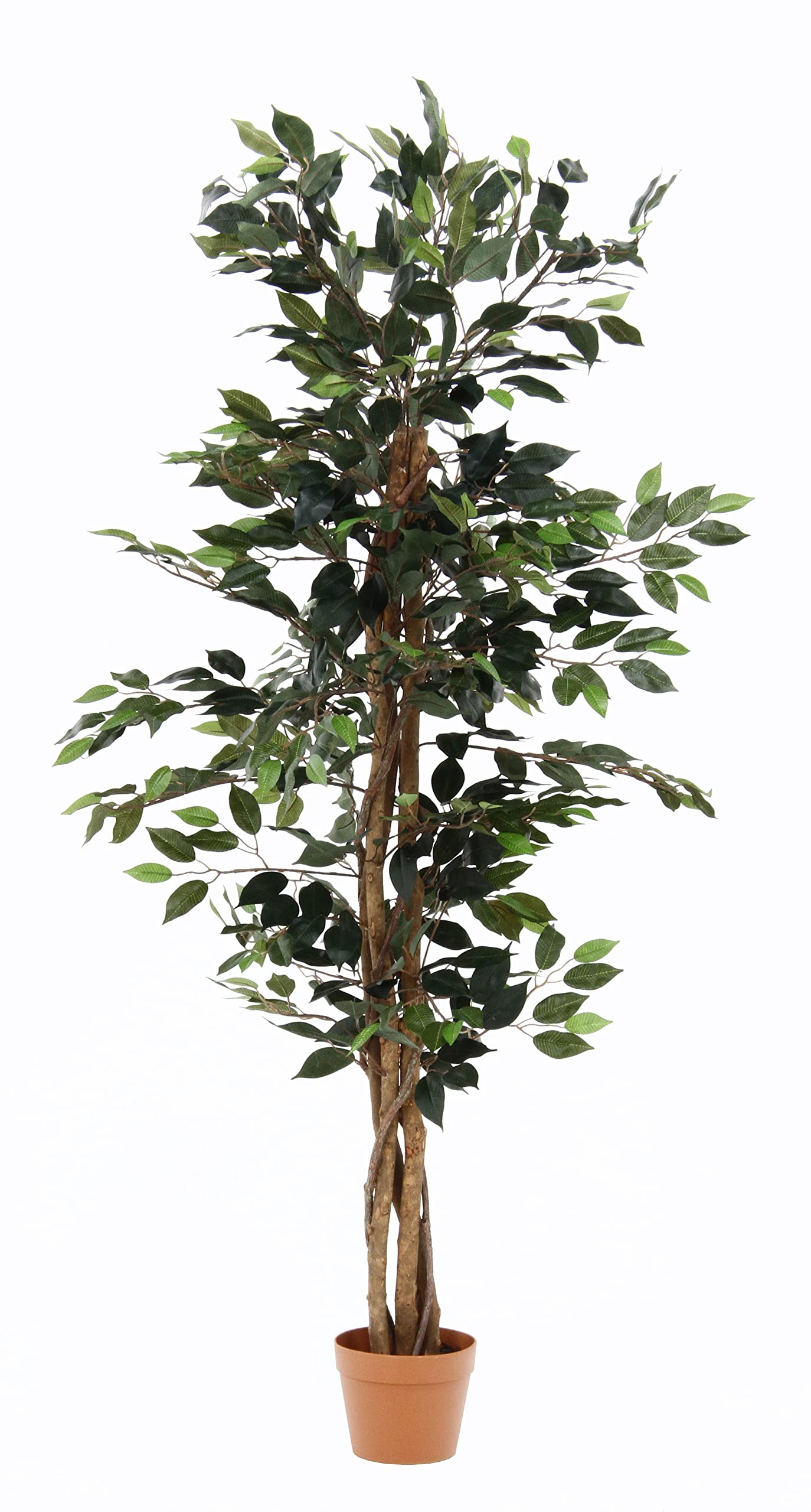 不二貿易 フェイクグリーン インテリアグリーン 人工観葉植物 幅60×奥行60×高さ150cm フィカスA 6号鉢 大型 52661 8,618円