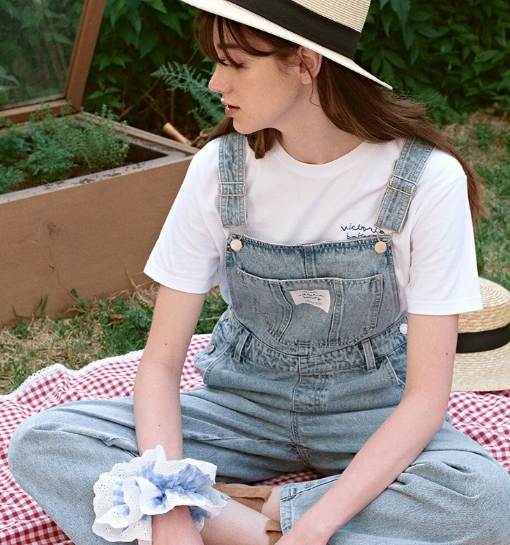 VB DENIM OVERALL PANTS BLUE