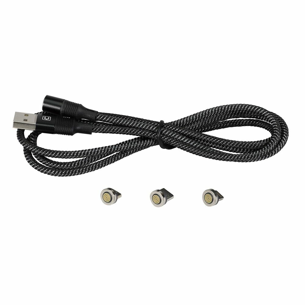 （まとめ買い）3in1マグネット式充電ケーブル 91689 [x3セット]